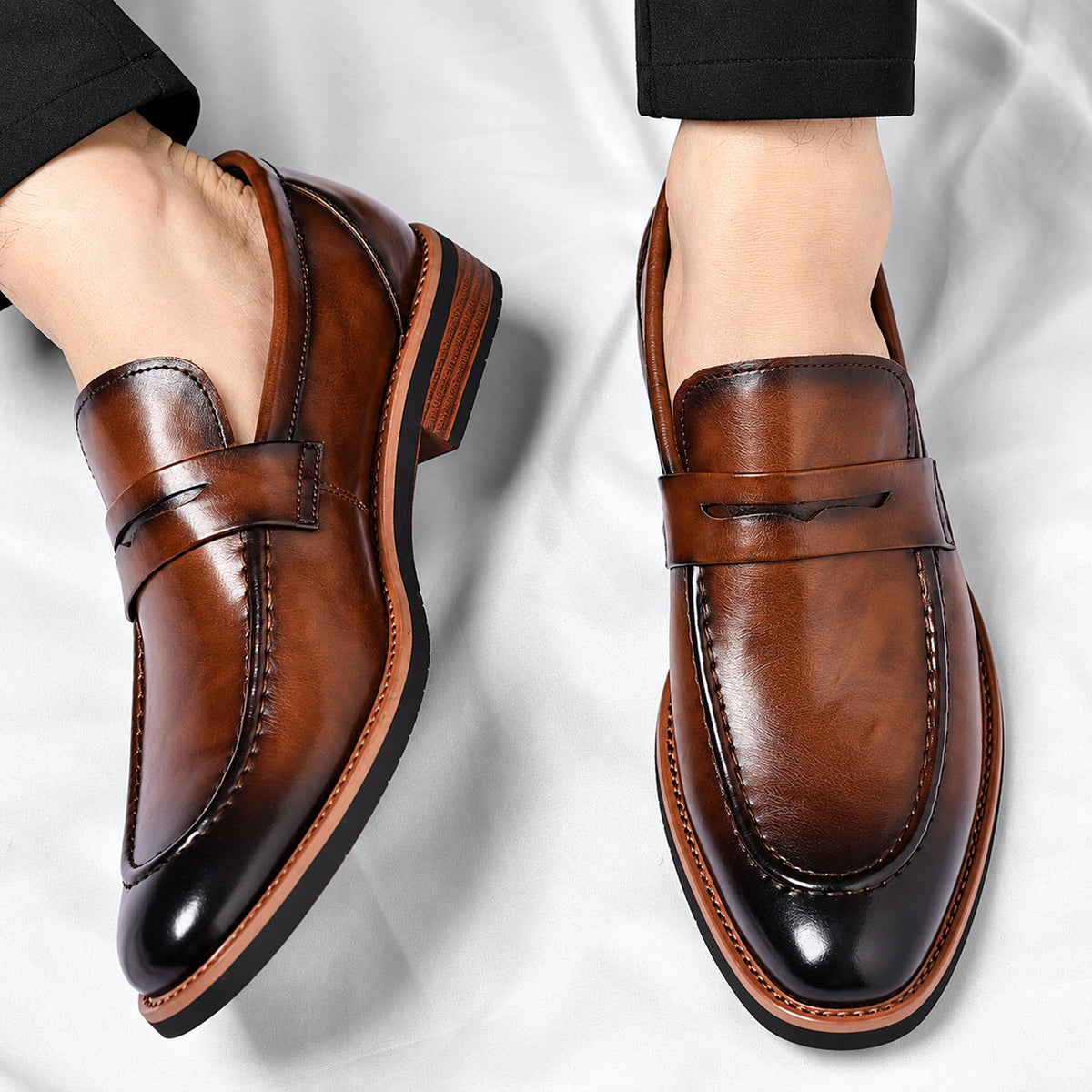 Mocassins Veneto en Cuir Italien
