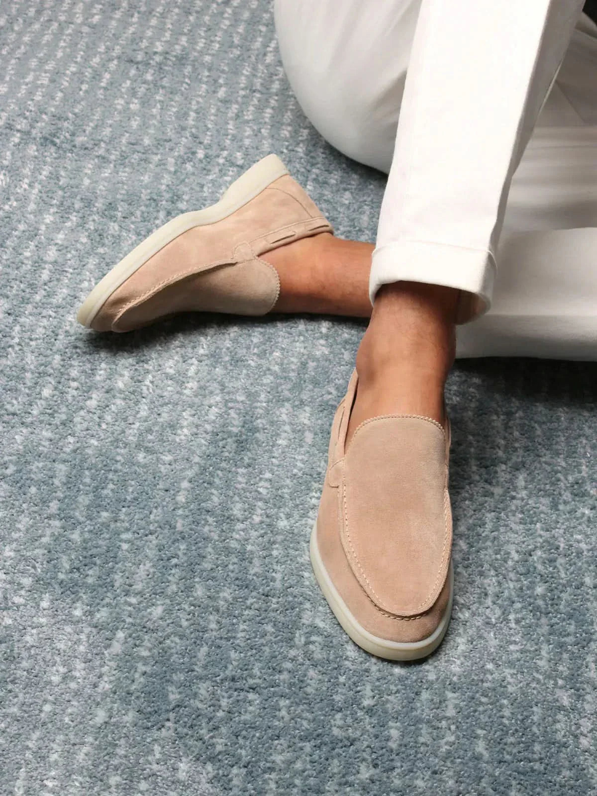 Mocassin Classique en Daim – Beige