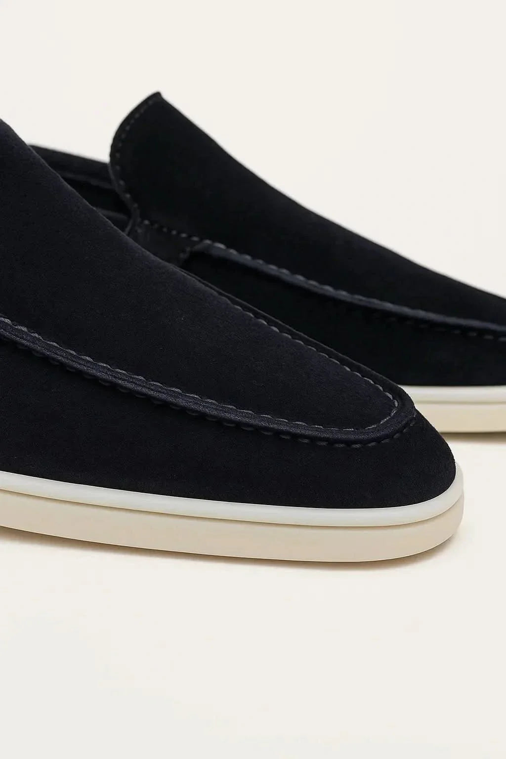 Mocassin Classique en Daim – Bleu marine