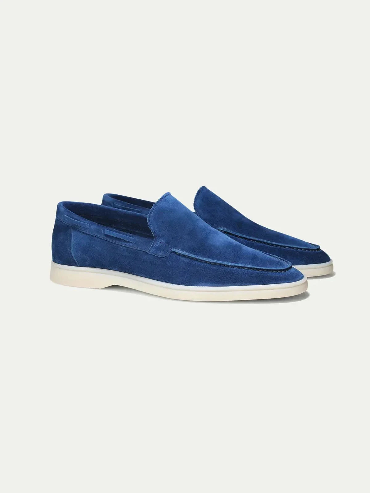 Mocassin Classique en Daim – Bleu roi