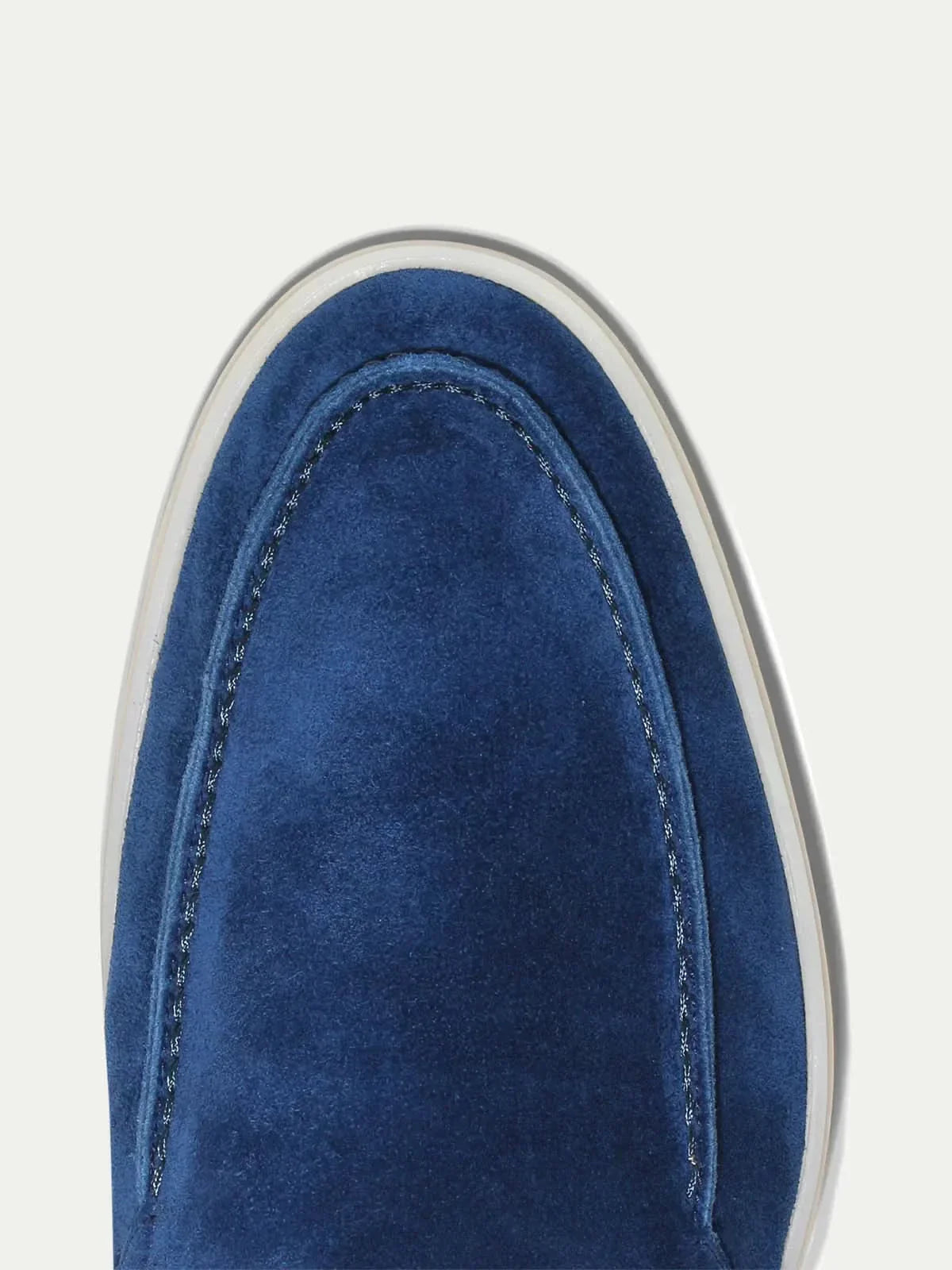 Mocassin Classique en Daim – Bleu roi