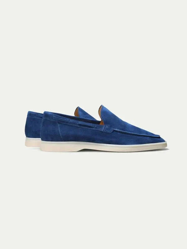 Mocassin Classique en Daim – Bleu roi