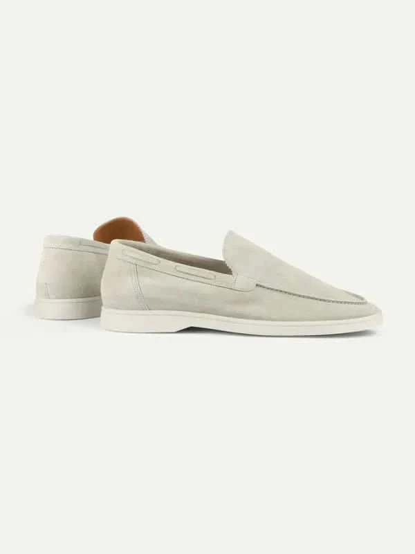 Mocassin Classique en Daim – Crème