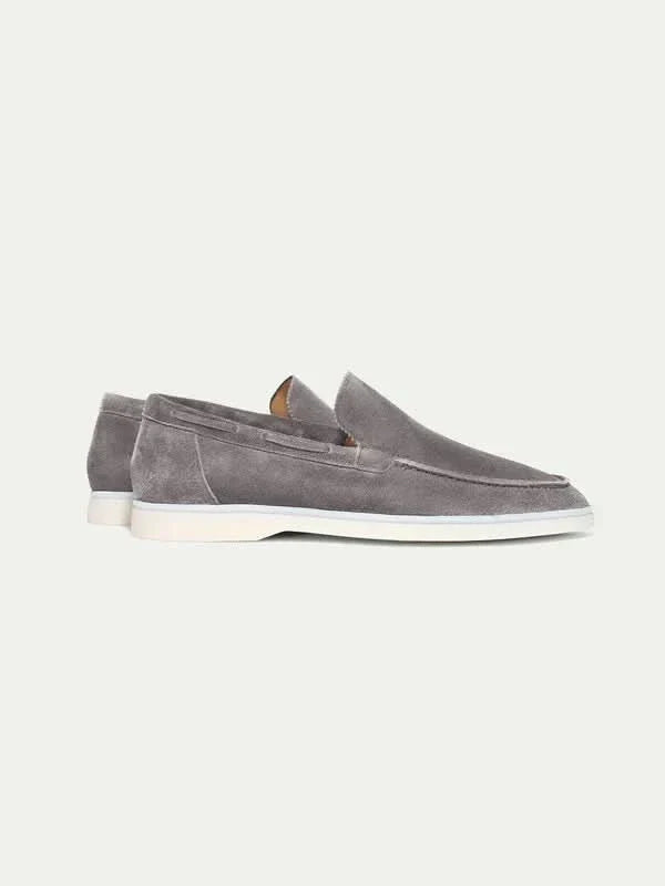 Mocassin Classique en Daim – Gris