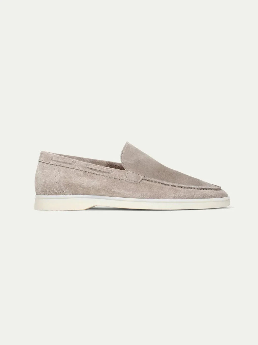 Mocassin Classique en Daim – Gris clair