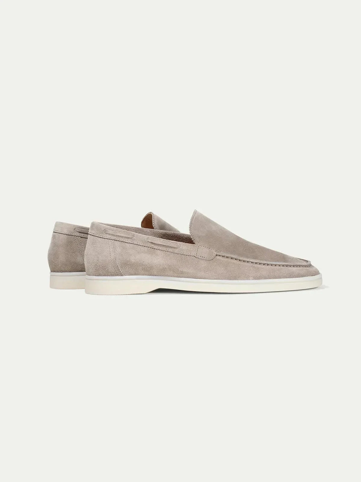 Mocassin Classique en Daim – Gris clair
