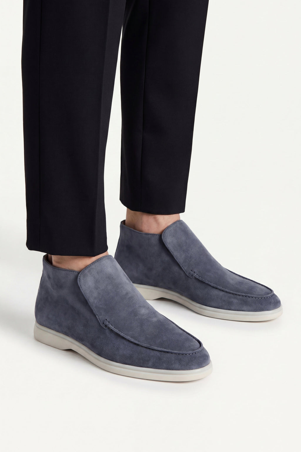 Mocassin Monaco en Daim – Bleu