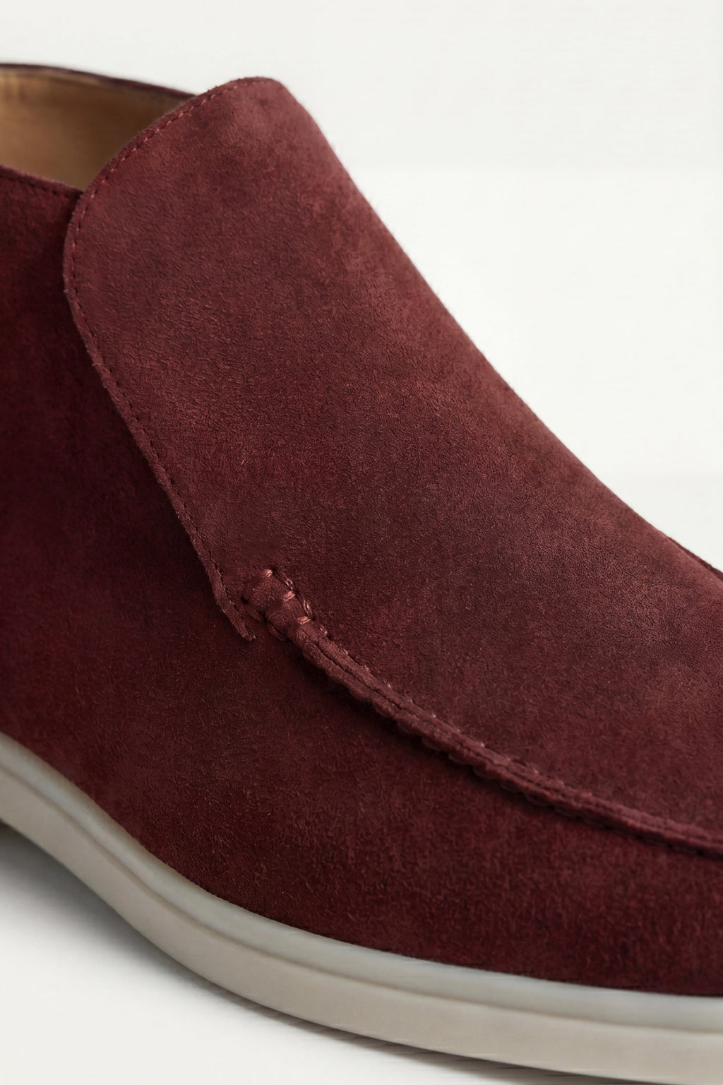 Mocassin Monaco en Daim – Bordeaux