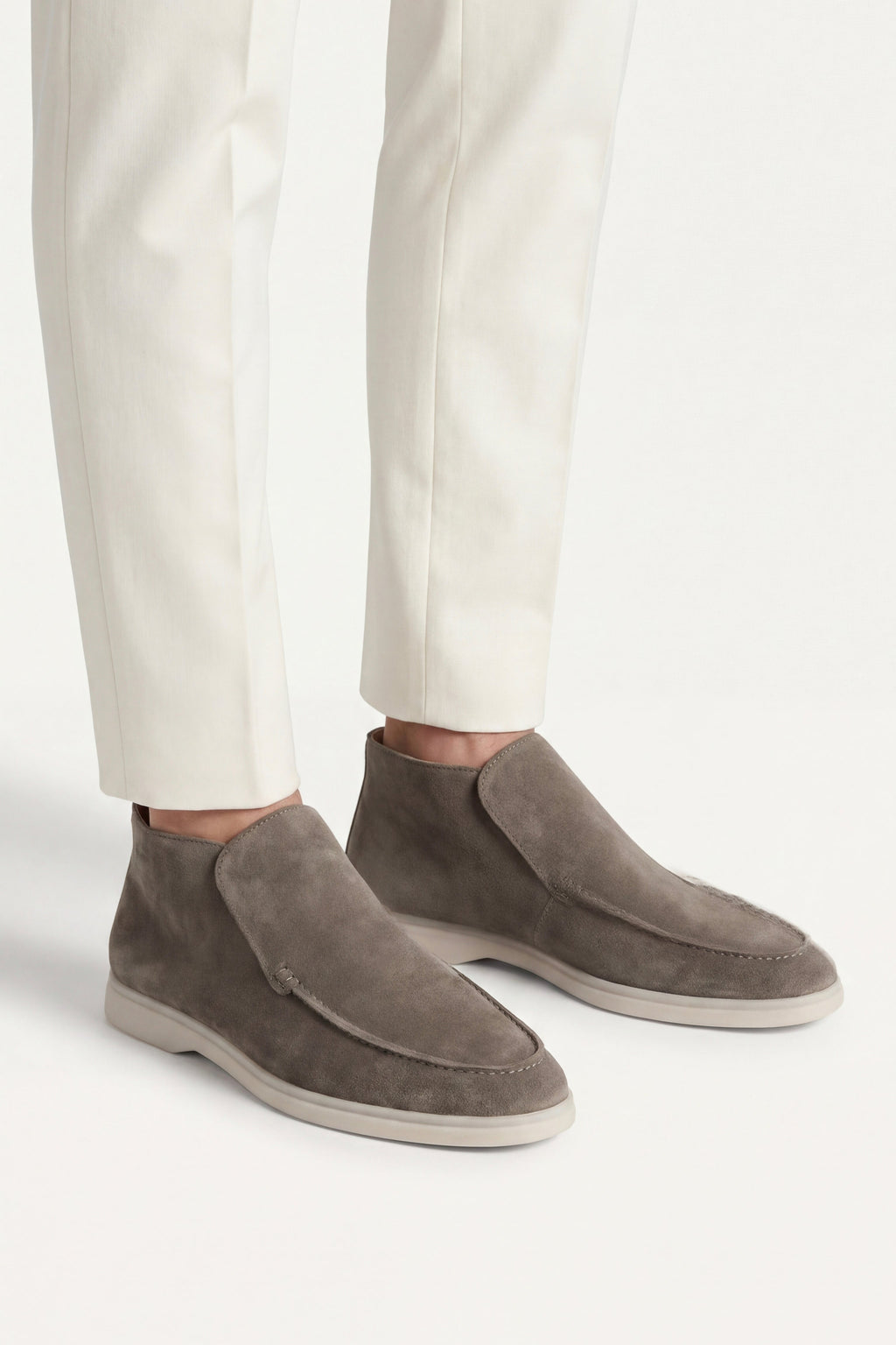 Mocassin Monaco en Daim – Vert olive
