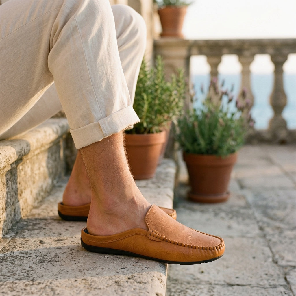Mocassin Mule Cetara en Cuir