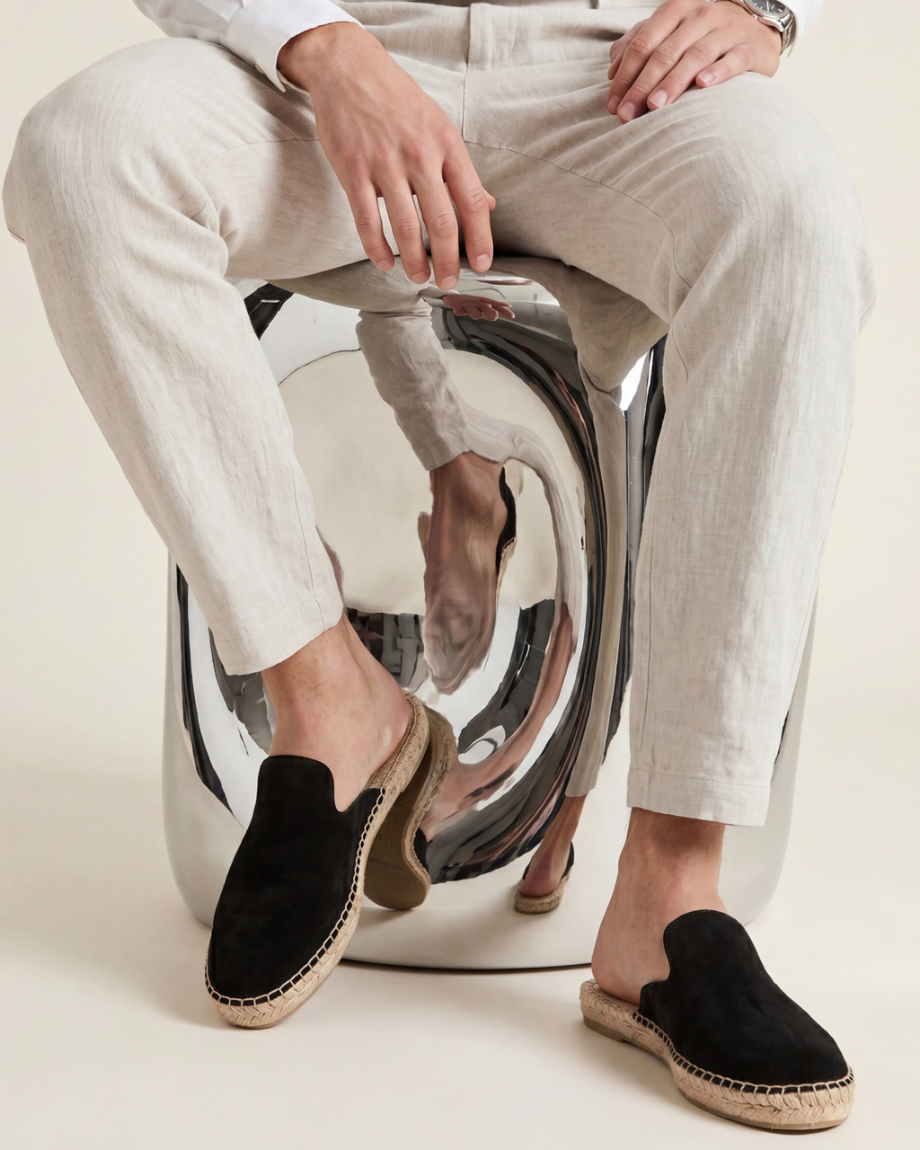 Mocassin Mule Portofino Yacht – Noir