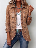 Bruna | Veste florale vintage à volants