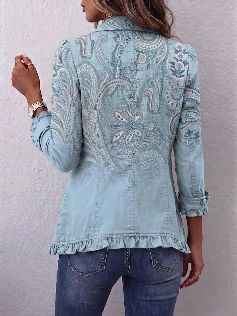 Teresina | Veste Cachemire Vintage à Volants