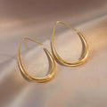 Boucles d’oreilles ovales élégantes