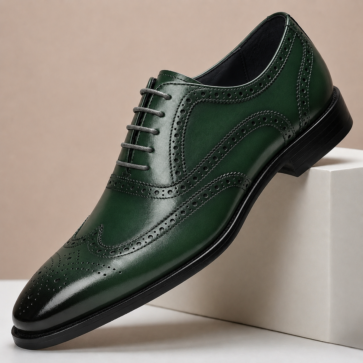 Chaussures Brogue Santoria en Cuir Pleine Fleur