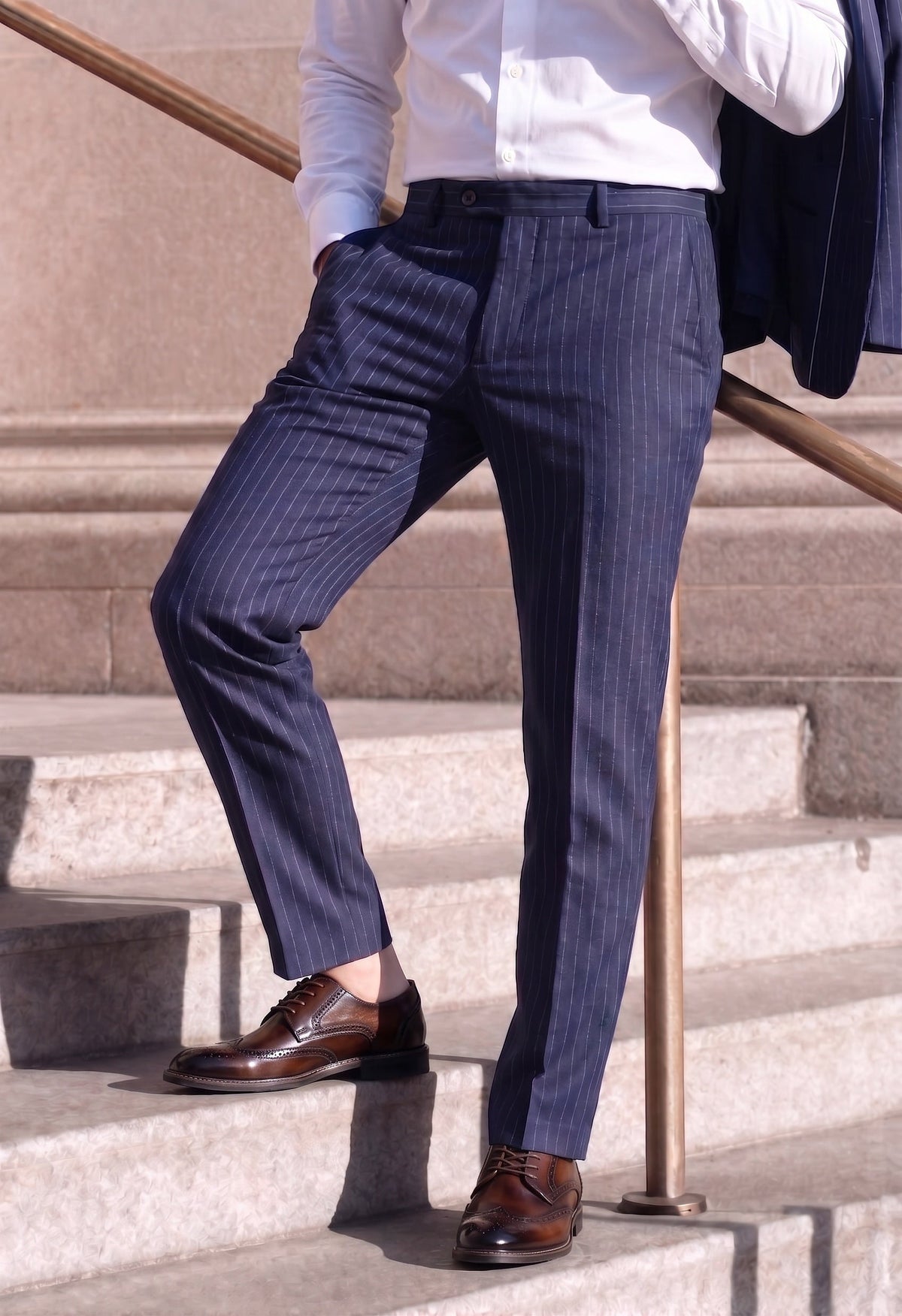 Chaussures Brogue Wingtip en Cuir