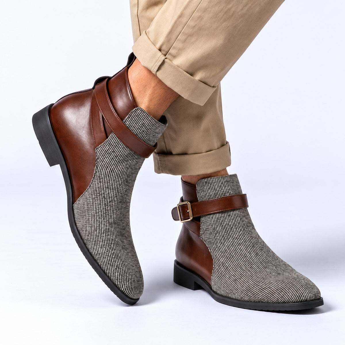 Bottines Lucano en Velours Côtelé
