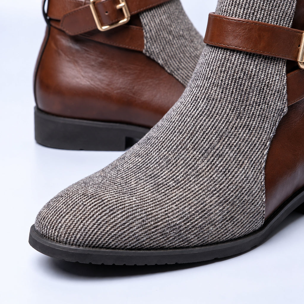 Bottines Lucano en Velours Côtelé