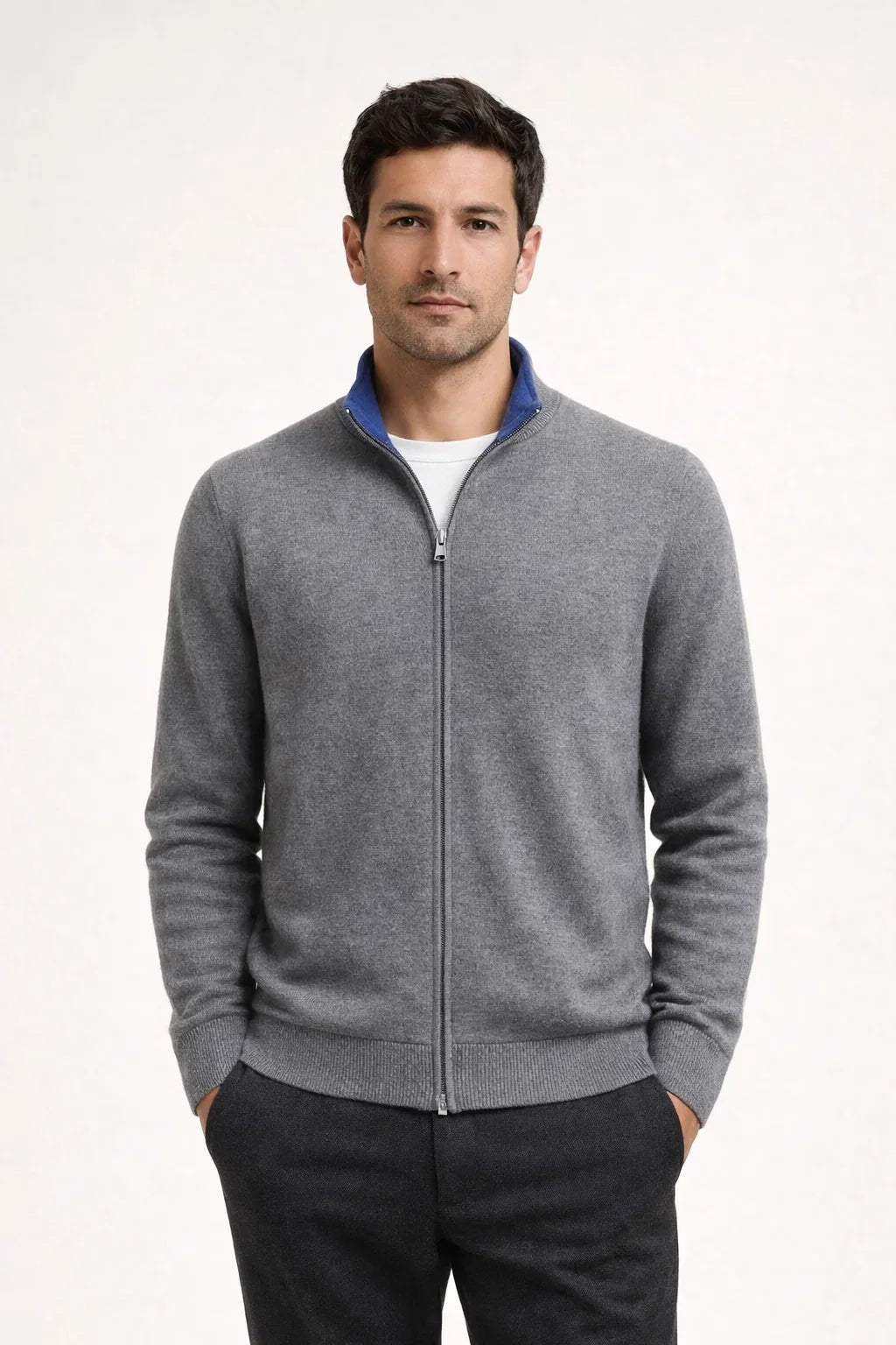 Veste zippée réversible Georgio bleu marine
