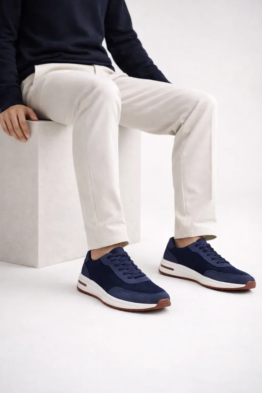 Baskets City bleu marine