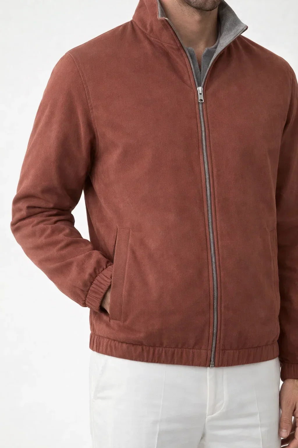 Veste technique terracotta