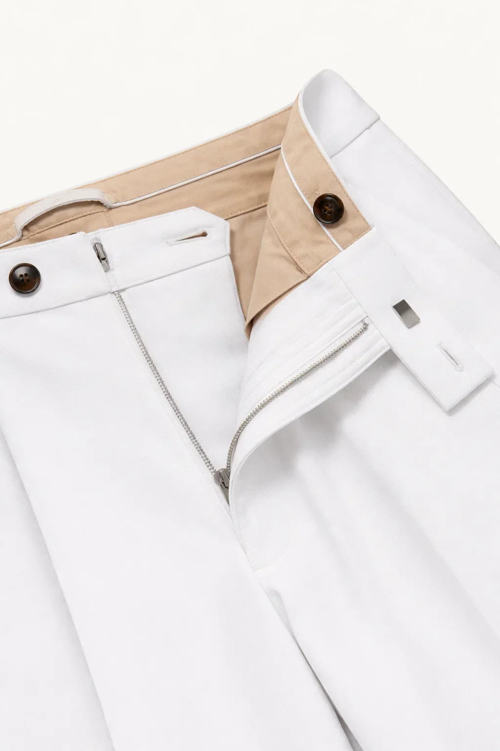 Pantalon élégant ivoire