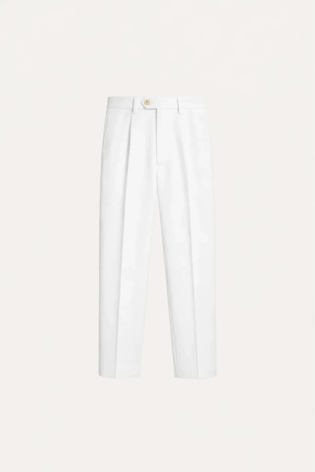 Pantalon élégant ivoire