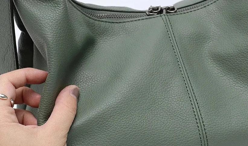 Sac en cuir style besace - Agatha