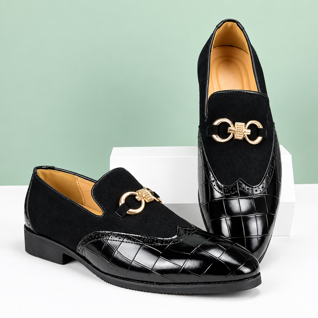 Valerio | Mocassins Élégants en Cuir et Daim