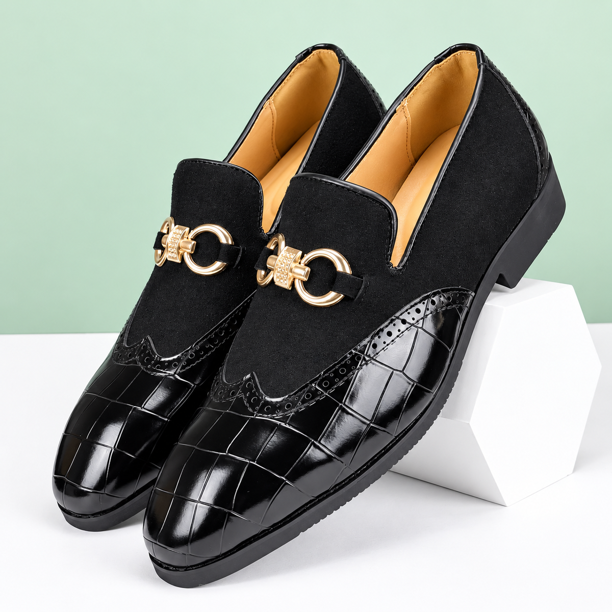 Valerio | Mocassins Élégants en Cuir et Daim