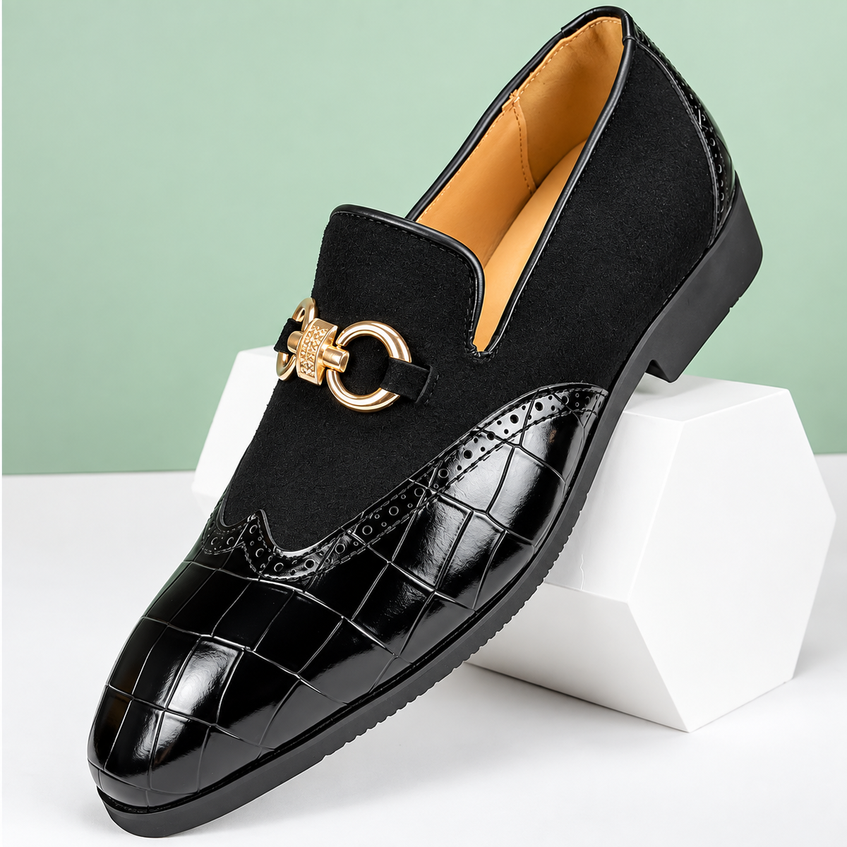 Valerio | Mocassins Élégants en Cuir et Daim