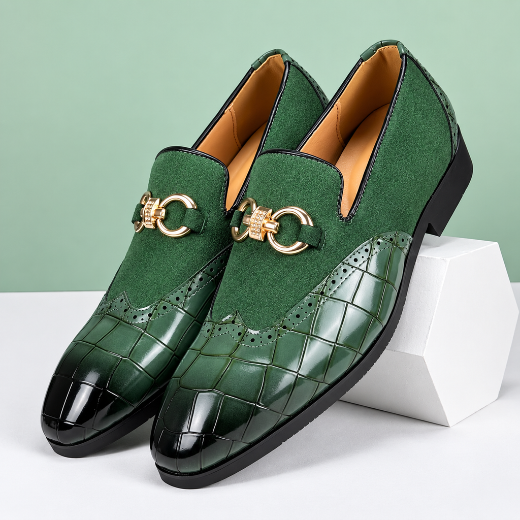 Valerio | Mocassins Élégants en Cuir et Daim