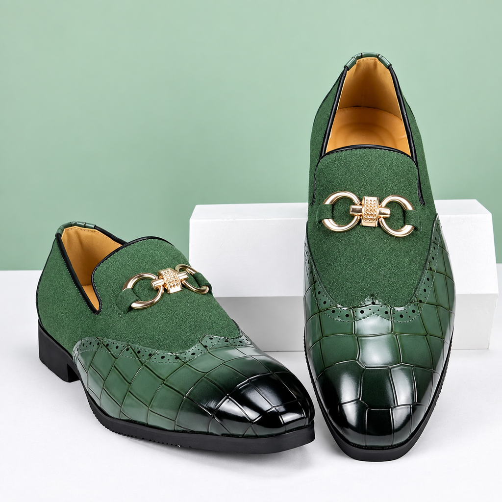 Valerio | Mocassins Élégants en Cuir et Daim