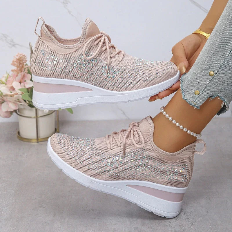 Rina | Baskets respirantes ornées de strass