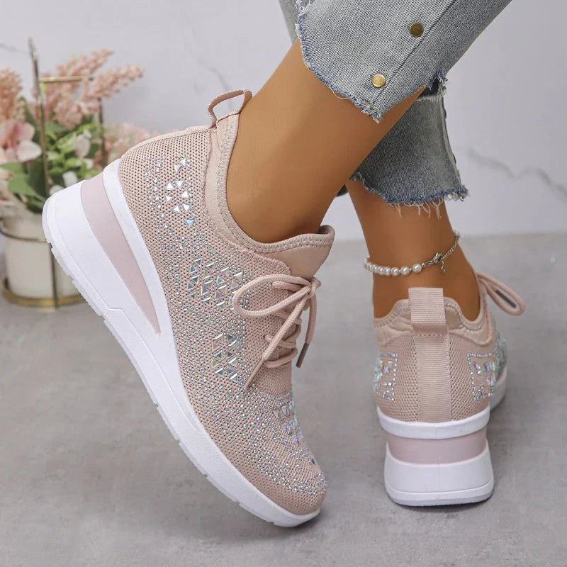 Rina | Baskets respirantes ornées de strass