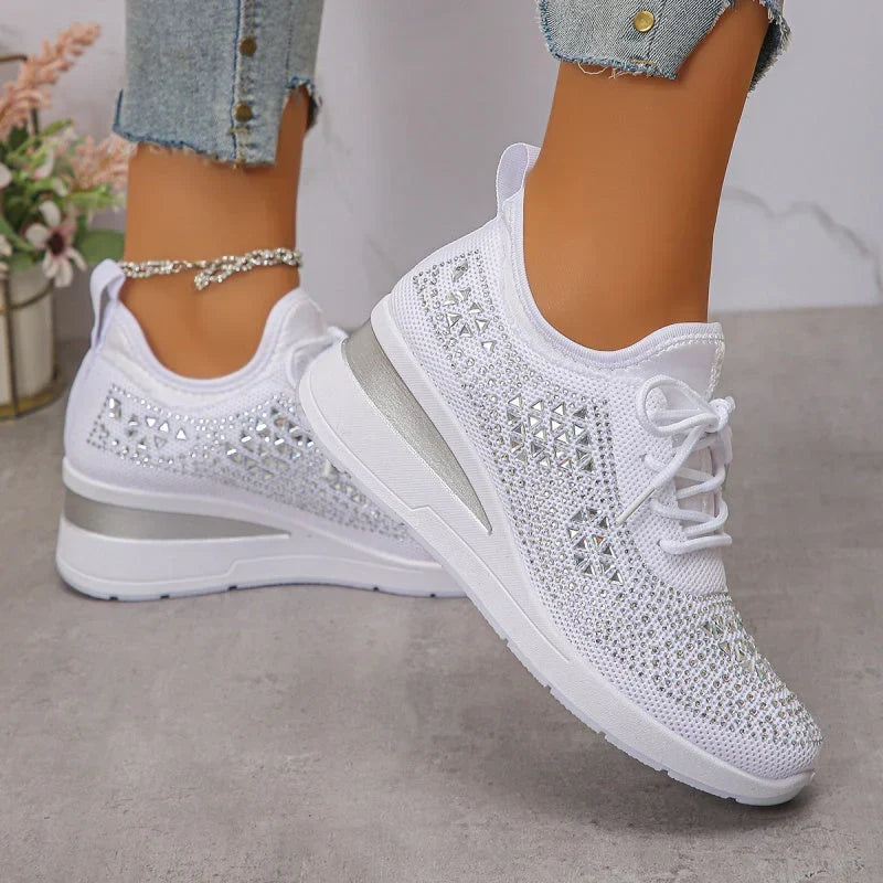 Rina | Baskets respirantes ornées de strass