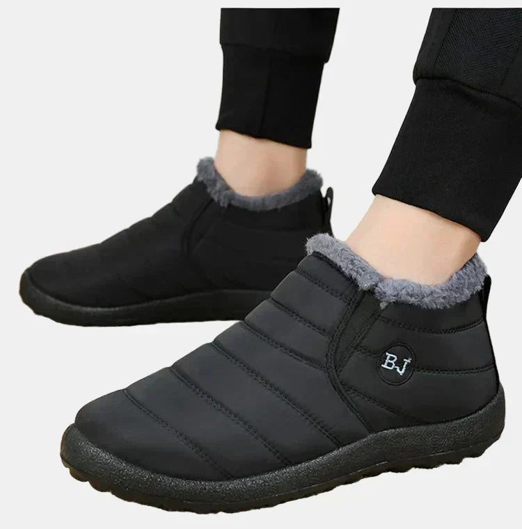 Waterproof Boots For Women | Quilted Fleece Lined Slip On Ankle